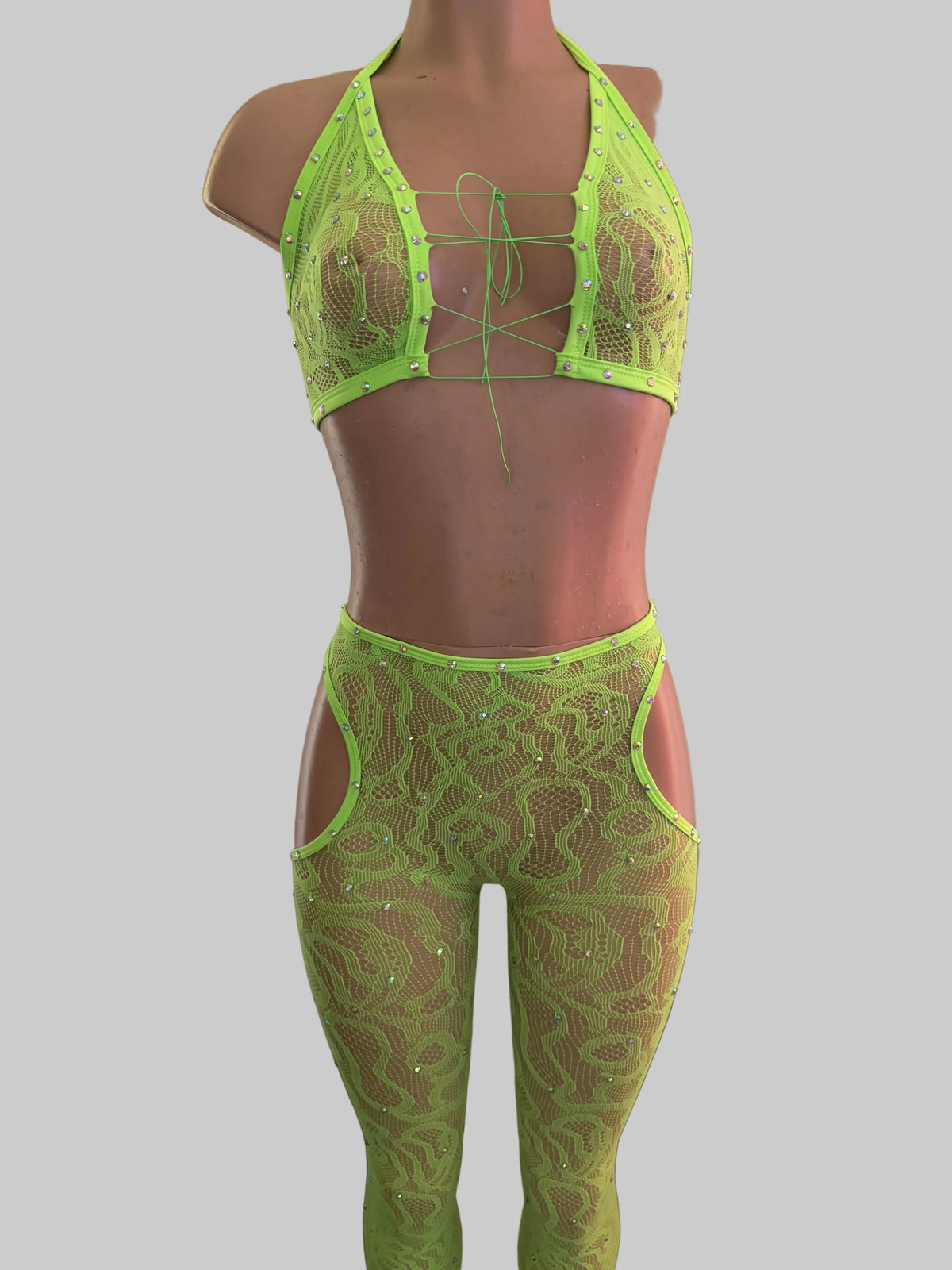 Green 3pc pants set