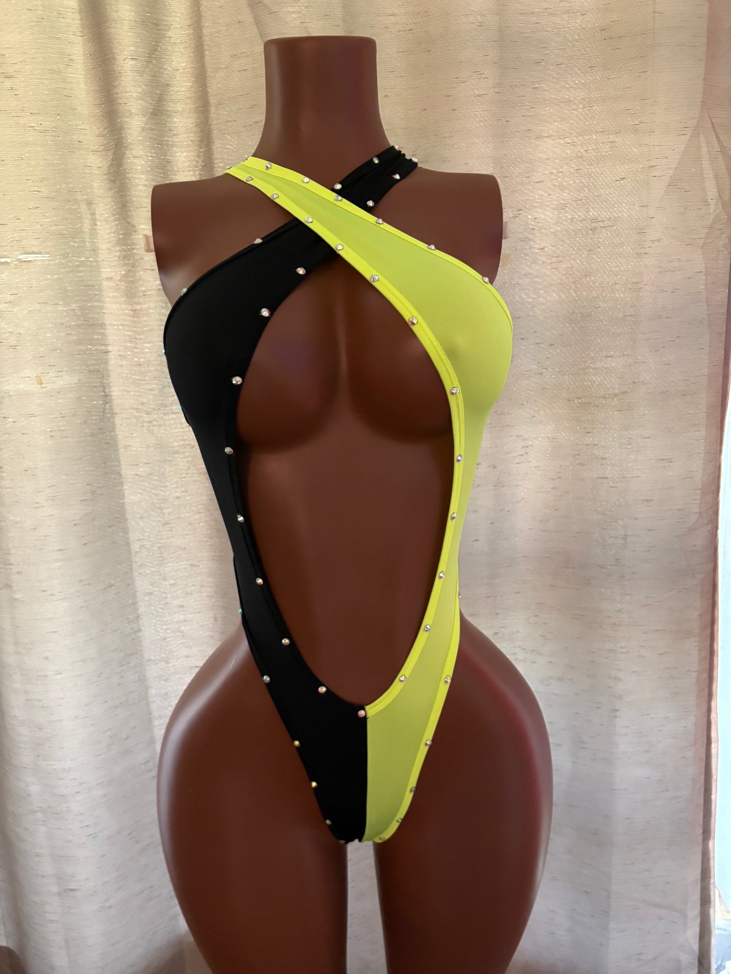 Neon and black 1pc