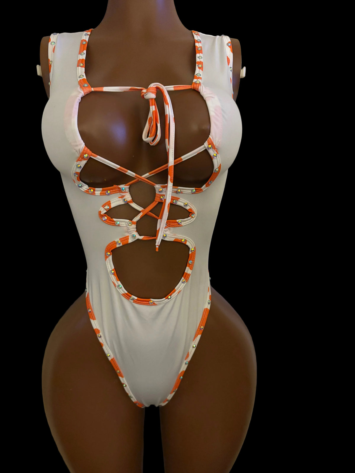 White & Orange 1pc