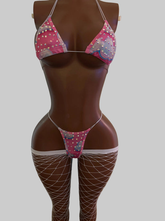 Pink clouds microkini