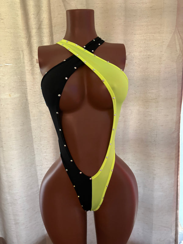 Neon and black 1pc